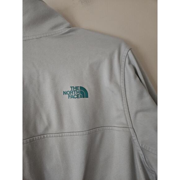 THE NORTH FACE Sweatshirt Mens Small Light Grey Gray Quarter Zip Mock Neck - Picture 5 of 6